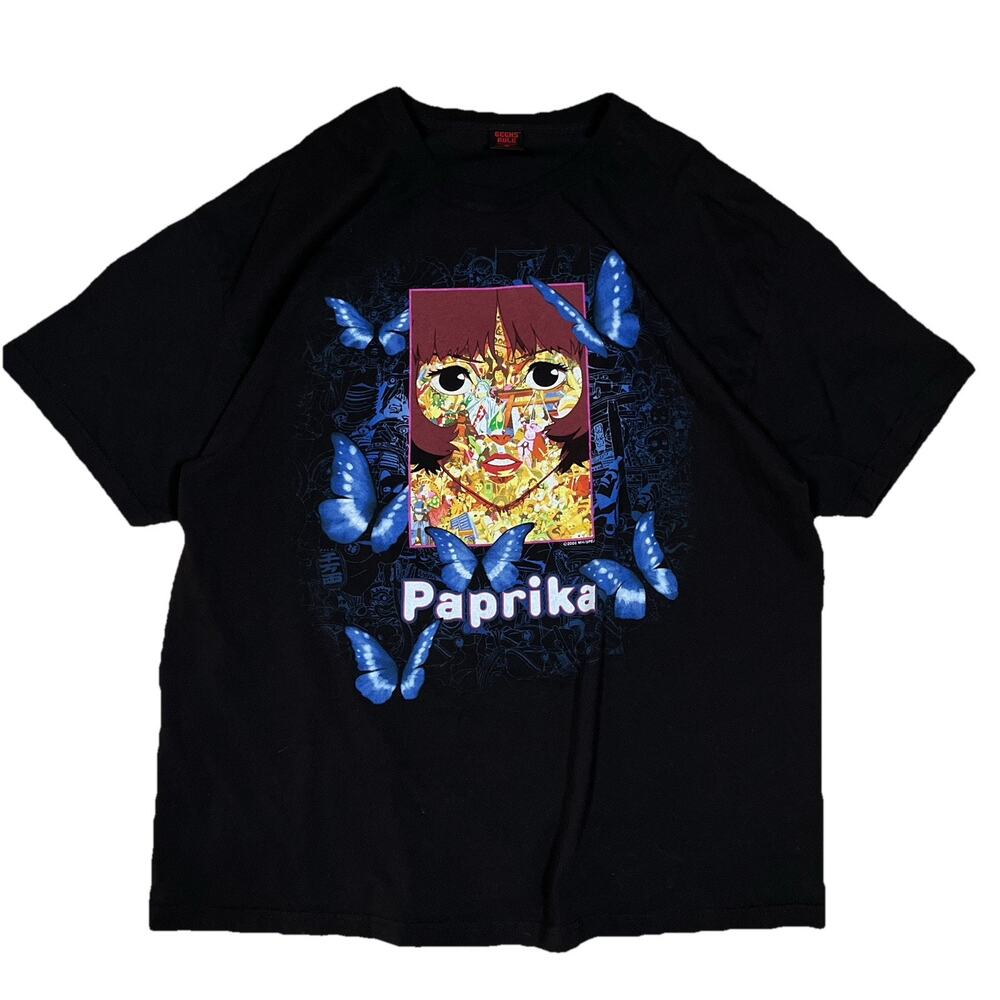 Paprika Geeks Rule Satoshi Kon Tokyo Pop Up Event Black T-Shirt Size 2XL Rare